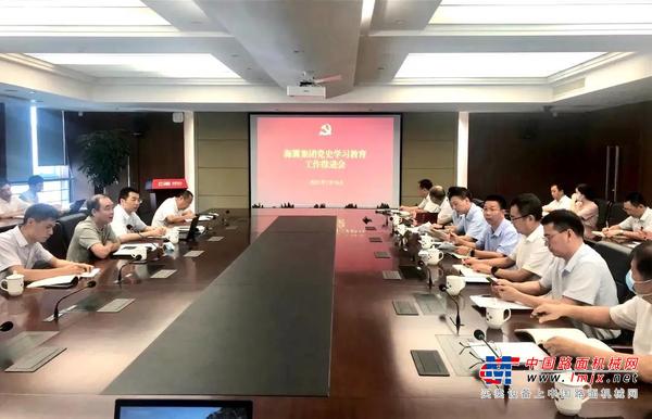 海翼集团召开党史学习教育工作推进会暨党组织书记工作例会