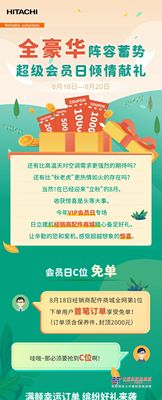 日立经销商配件商城超级会员日来袭！