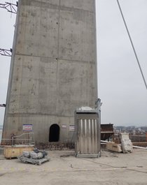方圆井道施工升降机服役湖杭铁路富春江特大桥建设    助力2022杭州亚运会