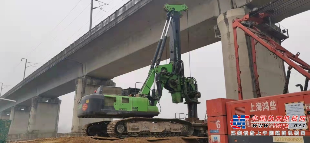 泰恒基礎淨空旋挖KR300ES助力六安高鐵建設工程
