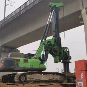 泰恒基础净空旋挖KR300ES助力六安高铁建设工程