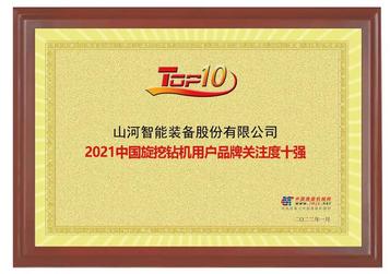 品牌赋能！山河智能登上“工程机械用户品牌关注度十强”榜单