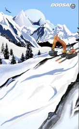 整活了！和斗山挖机一起玩转冰雪H5