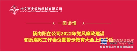 中交西筑：一图读懂|杨向阳在公司2022年党风廉政建设和反腐败工作会议暨警示教育大会上的讲话