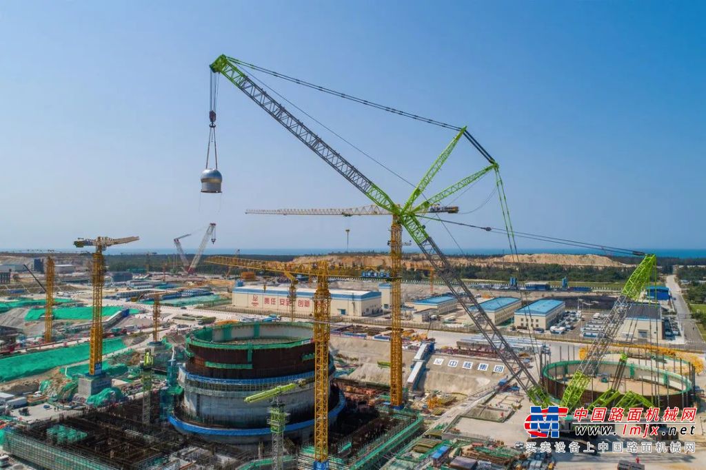 中聯重科助力華能海南昌江核電，3號機組安注箱吊裝就位