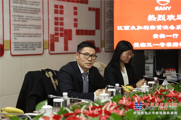 上午，江西众加利相关领导一行5人抵达长沙三一产业园西区，由三一机器人总经理郭承志等领导陪同参观了三一集团企业展厅及智能工厂。