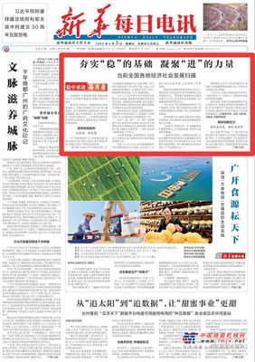 三一重工：《新华每日电讯》头版头条！挖掘机指数助力扫描全国
