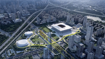 迎接亚洲杯！徐工提速西安国际足球中心建设