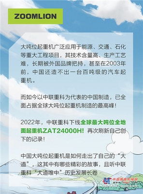 大道唯中——中联重科大吨位起重机光荣历史长卷回顾