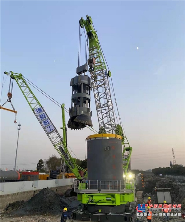 中联重科全球最大直径全套管钻机助力苏州重大环保项目竣工