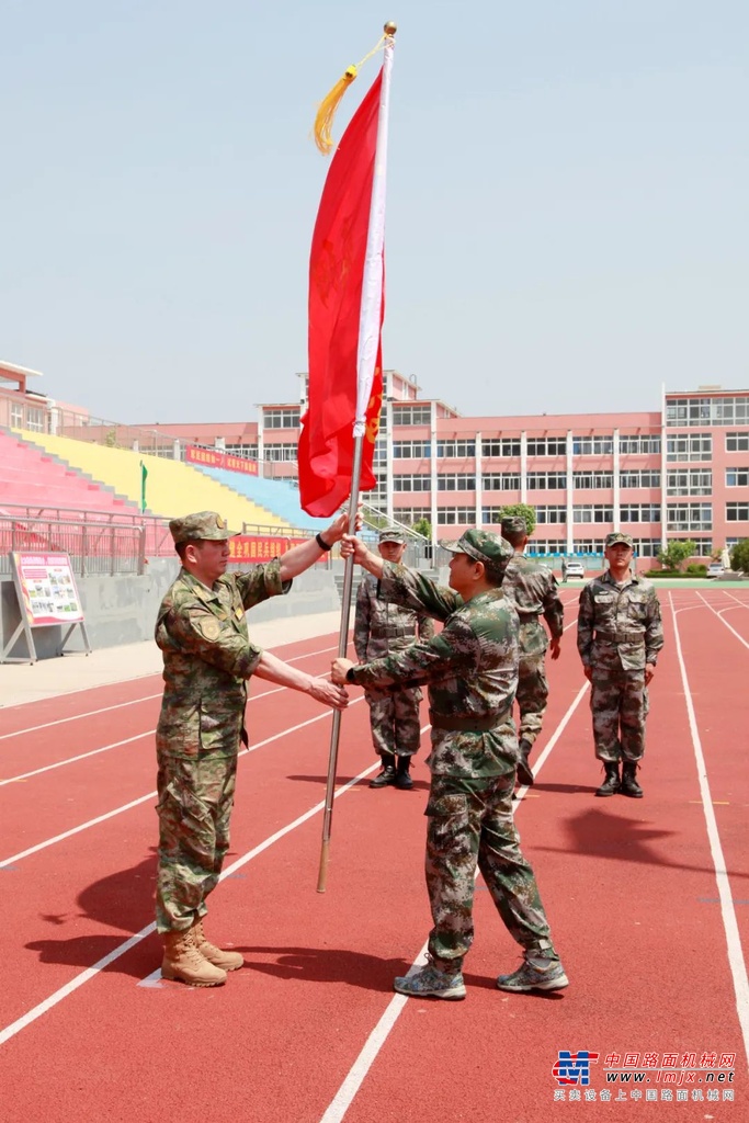 方圆集团参加海阳市2023年基干民兵集合点验大会