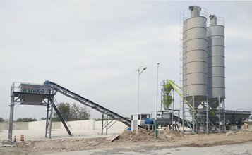 方圆集团WBZ600-D型稳定土拌和站 助力安徽G329公路改扩建工程