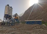 山推建友混凝土攪拌站應用塔吉克斯坦中亞連接線項目