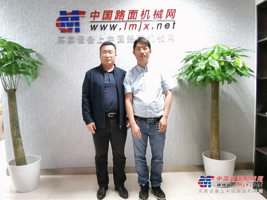 中国机电产品进出口商会工程农业机械分会秘书长于东科一行到访中国路面机械网
