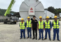 方圆集团多台HZS180D型搅拌站助力安徽G346霍山至英山绿色公路工程项目建设