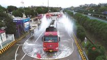 徐工成套化产品助力广西高速开展道路消防与救援演练