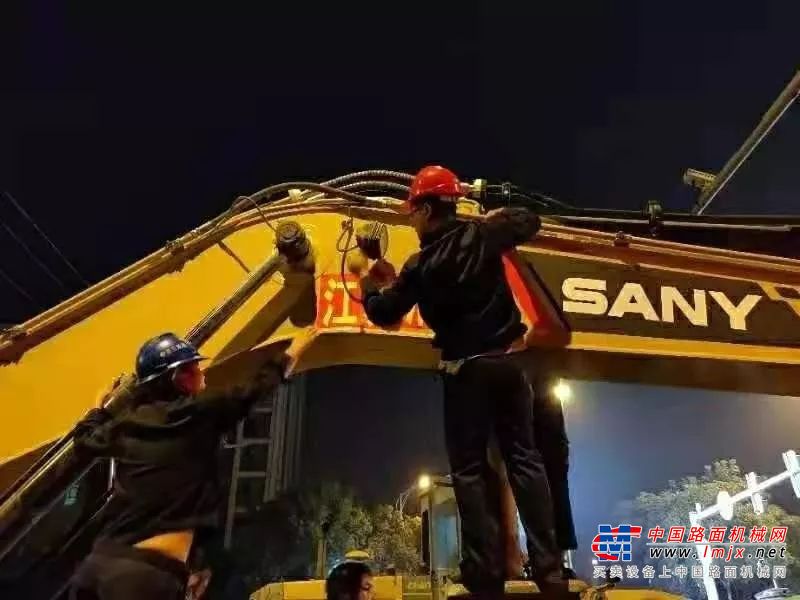 三一速度│救援无锡高架桥现场
