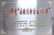 祝贺！华菱公司上榜2018年度“安徽创新企业100强”