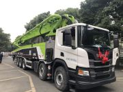 中联重科：全球最长法规型67米泵车交付&首秀！