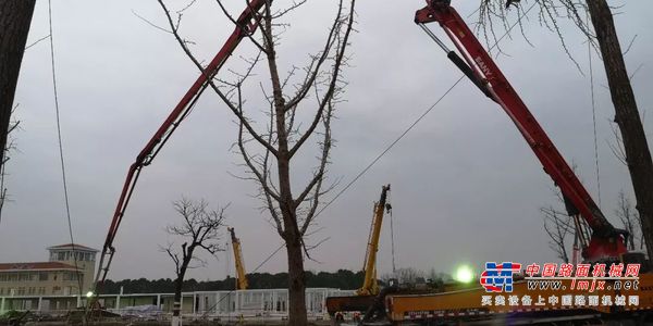 三一泵送设备奔赴新一批“小汤山”医院建设