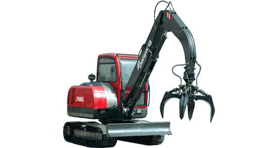 詹阳动力小型挖掘机推荐,詹阳动力JY606G履带式抓钢机全解