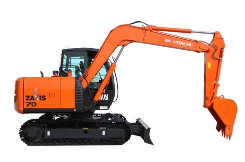 日立小型挖掘机推荐,原装日立ZX70-5G(带推土板)挖掘机全解