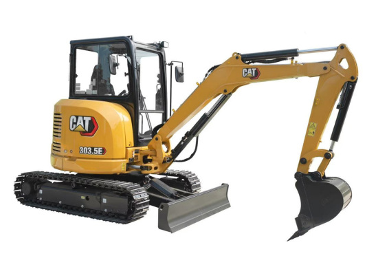 卡特微挖推荐,卡特彼勒Cat®303.5E CR驾驶室小型液压挖掘机全解