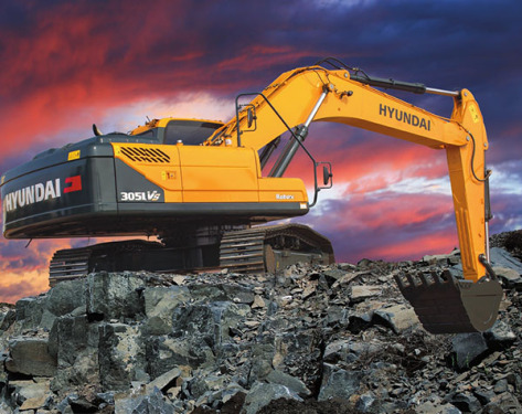 現代挖掘機推薦,現代重工305LVS挖掘機全解