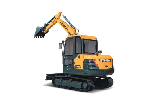 现代小型挖掘机推荐,现代重工HX55挖掘机全解