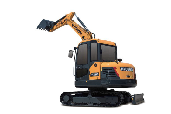 现代小型挖掘机推荐,现代重工HX60挖掘机全解
