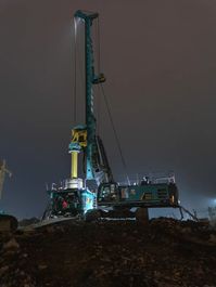 利器出击！山河智能SWRC260全回转全套管钻机成功完成首钻