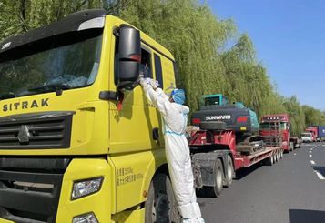 防疫、交机两手抓！山河智能挖掘机顺利交付获好评