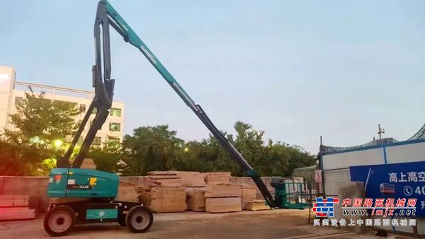 正式“上岗”！山河智能首台电动曲臂式高空作业平台入驻华南市场