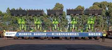 靓！又一批“柳工绿”助力智慧港口建设