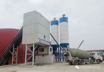 【产品风采】方圆HZS120型箱式搅拌站助力灵长高速公路建设