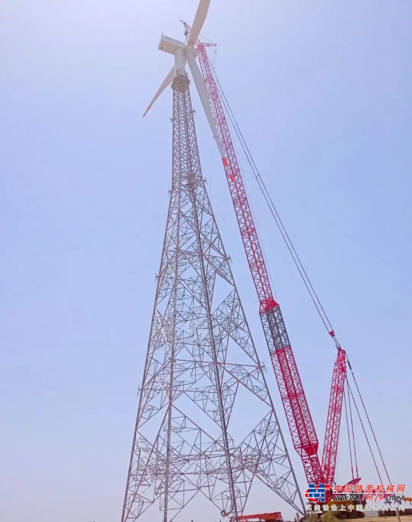 160米！三一起重机第三次刷新南亚风机吊装高度纪录