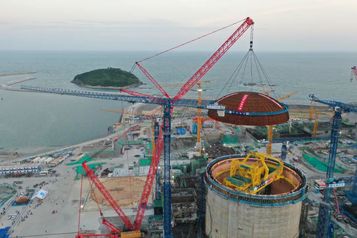 三一重工：SCC20000A再建新功！助力中广核太平岭核电站2号机组穹顶吊装就位