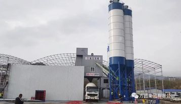 方圆HZS120D型搅拌站服役鹤哈高速建设