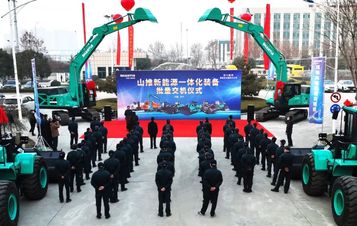 山推新能源一体化设备批量交付！