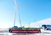中联重科起重机圆满首吊中核新源100万千瓦风电项目