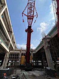 空中对接66m塔臂，三一红挑战“不可能”！