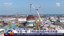 大国重器丨助力华龙一号“龙抬头”！3200吨履带吊吊装昌江核电机组内穹顶