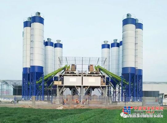 【产品风采】方圆集团HZS180型搅拌站参与阜淮铁路建设