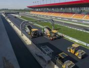 沃尔沃路面设备&天宝3D摊铺助力郑州国际赛车场主赛道建设！