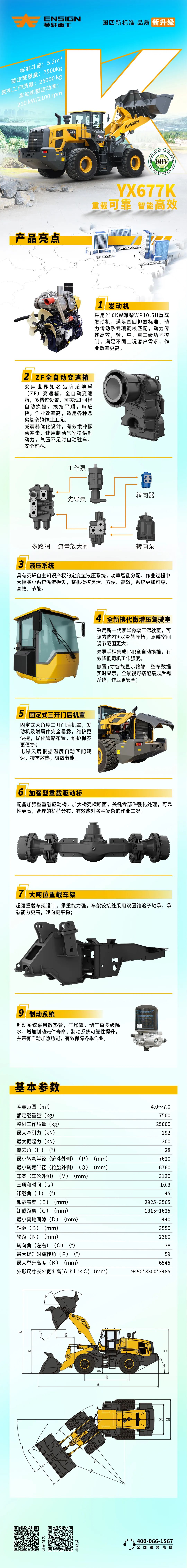 重载铲运 实力强悍|YX677K国四装载机