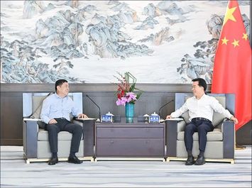 三一重工：向文波与招商局集团董事长缪建民会谈