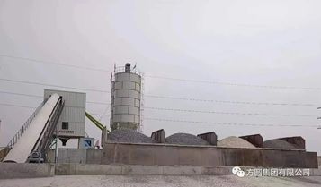 方圆HZS180型箱式搅拌站在安哥拉投入使用