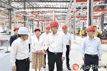 蓝天立深入柳工调研 强调加大科技创新力度 努力打造行业标杆智能制造园区