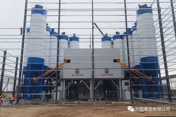 【产品风采】方圆HZS240型箱式混凝土搅拌站参建宁淮城际铁路
