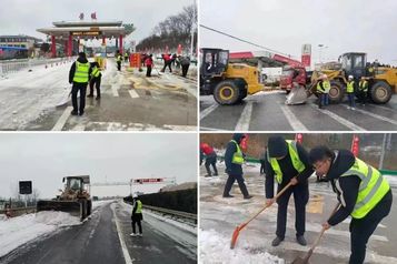 寒潮冰冻暴雪来袭，柳工机械军团破冰除雪在战斗